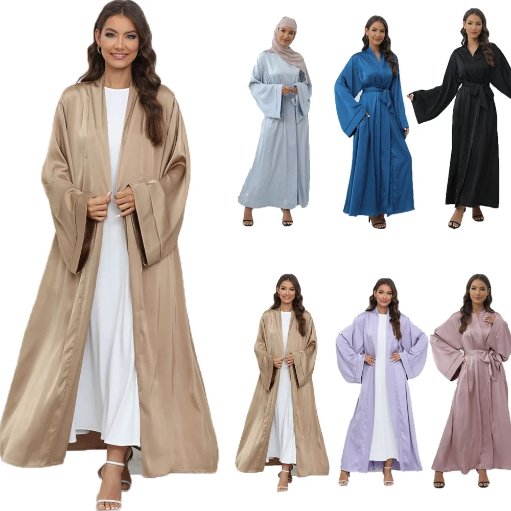 Jalabiya Women Arabic - Vestido Maxi Abaya Kimono Aberto para