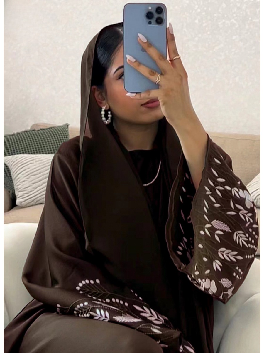 Jalabiya Women Arabic - Mulheres Turquia Emboridery Abaya, Marrocos, Dubai,