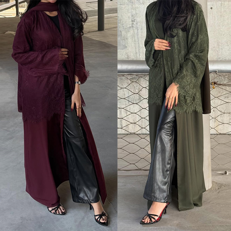 Jalabiya Women Arabic - Cardigan Feminino Abaya para o Eid,