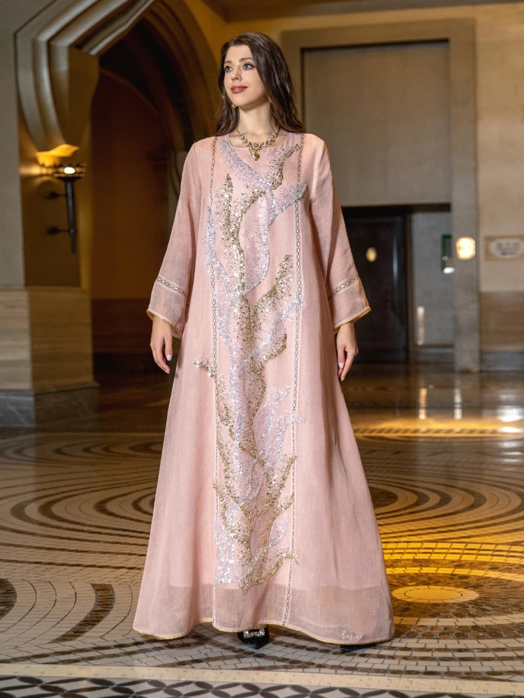 Jalabiya Women Arabic - Eid muçulmano vestido de festa para