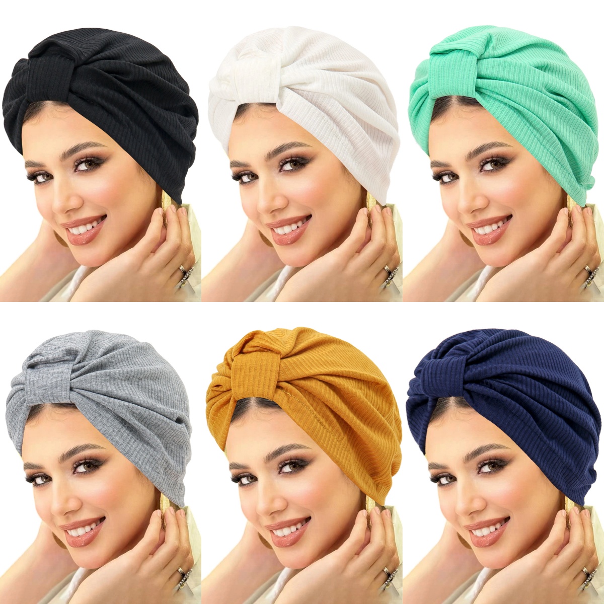 Ethnic Fashion India - Nova cor sólida feminino muçulmano hijab