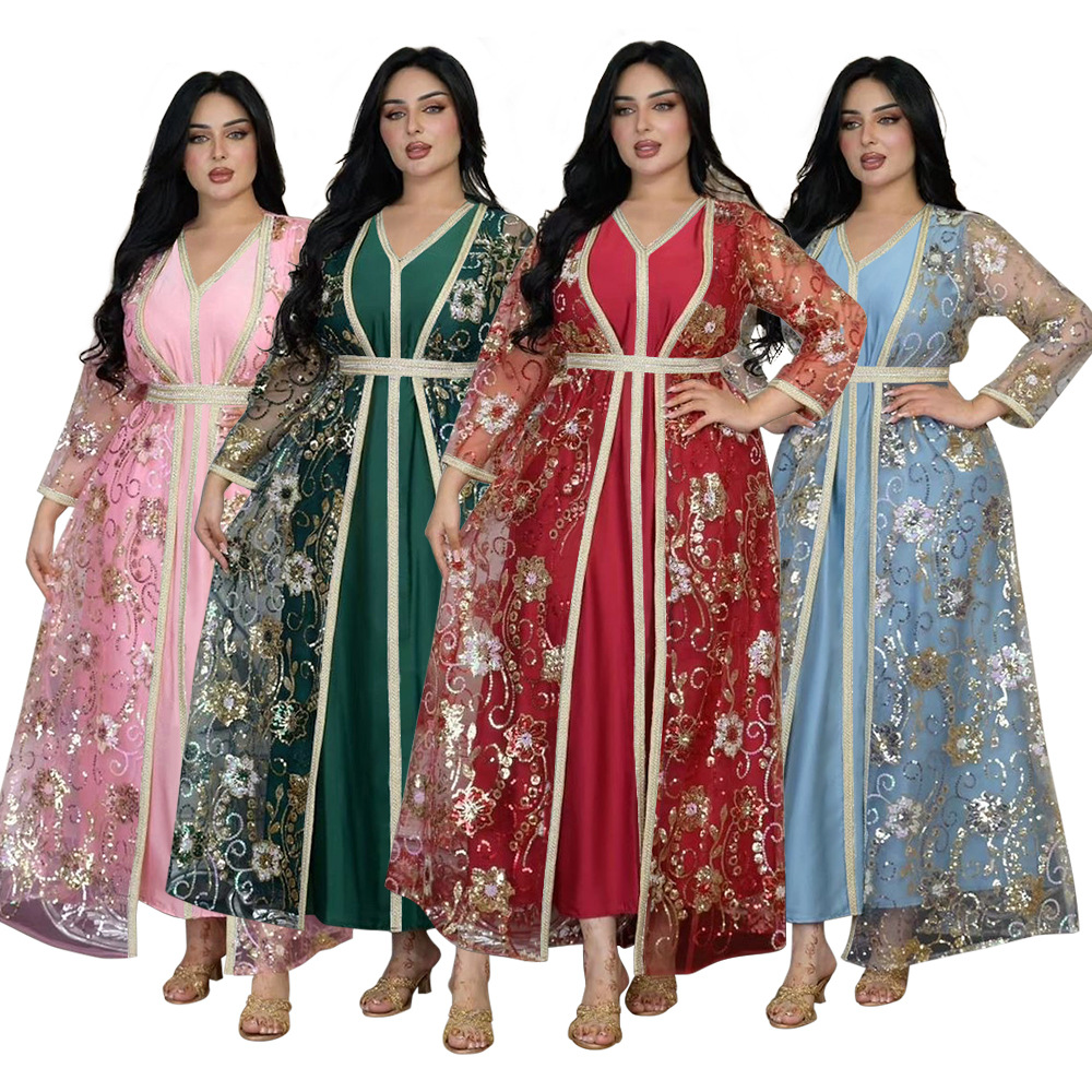 Jalabiya Women Arabic - Vestido de festa Eid Ramadan feminino,