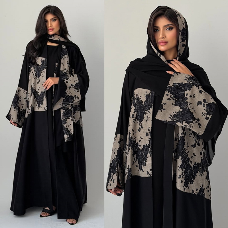 Jalabiya Women Arabic - Conjunto de Abaya e Hijab para