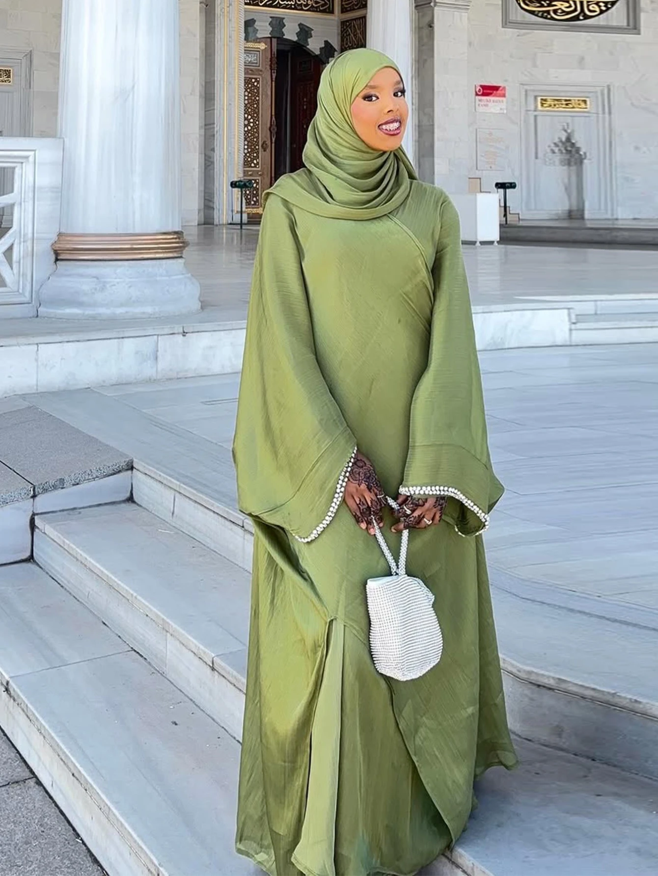 Abaya Muçulmana para o Eid, Ve - Jalabiya Women Arabic avaliação e preço