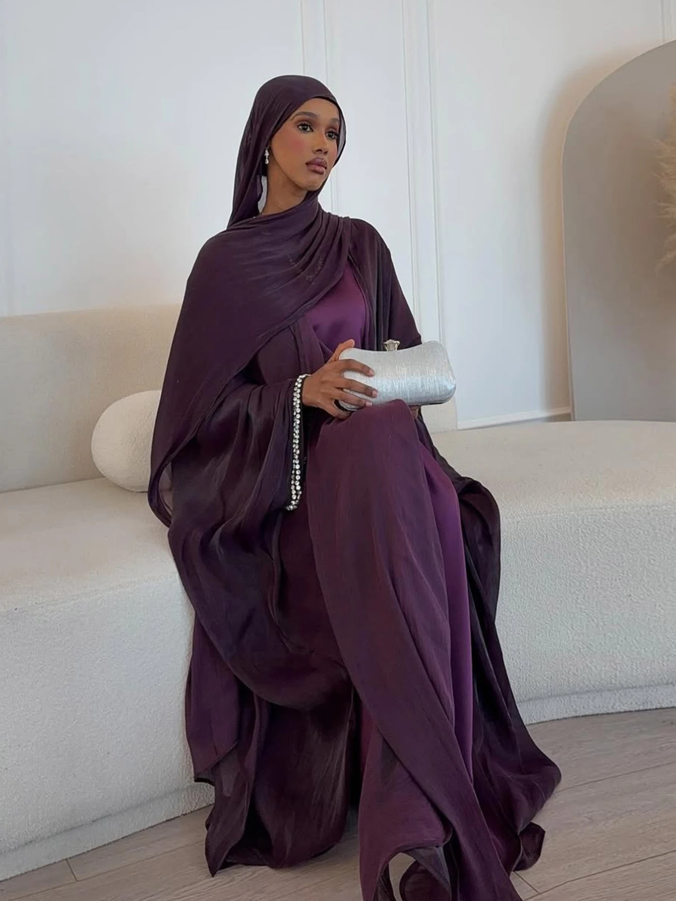 Abaya Muçulmana para o Eid, Ve - Jalabiya Women Arabic avaliação e preço