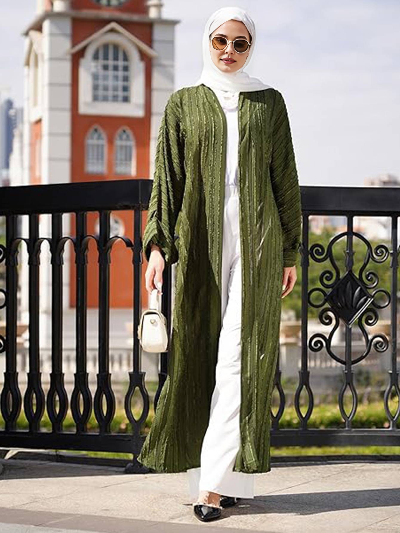 Abaya Kimono Cardigan Aberta p - Jalabiya Women Arabic avaliação e preço