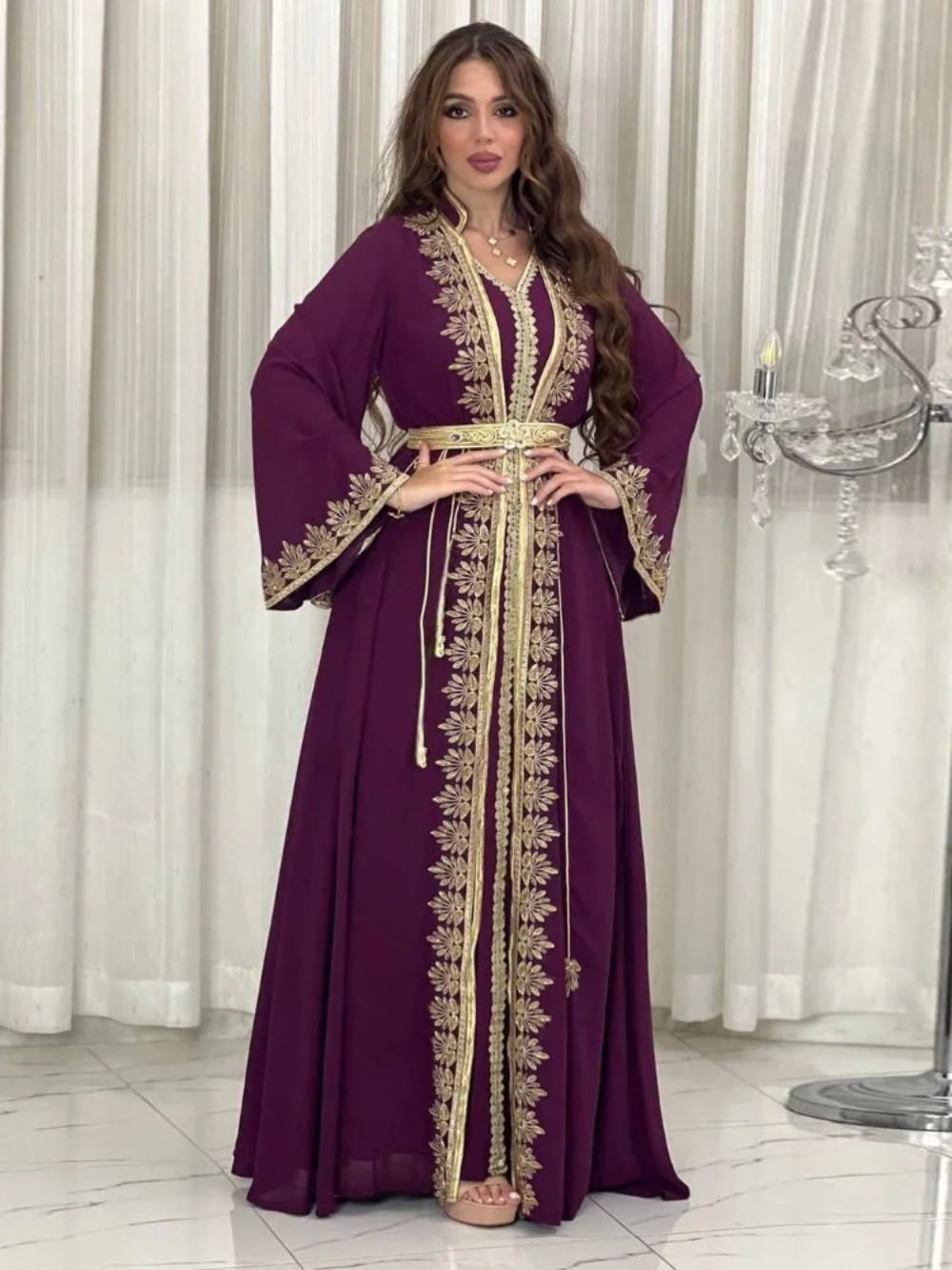 Eid muçulmano feminino vestido - Jalabiya Women Arabic avaliação e preço