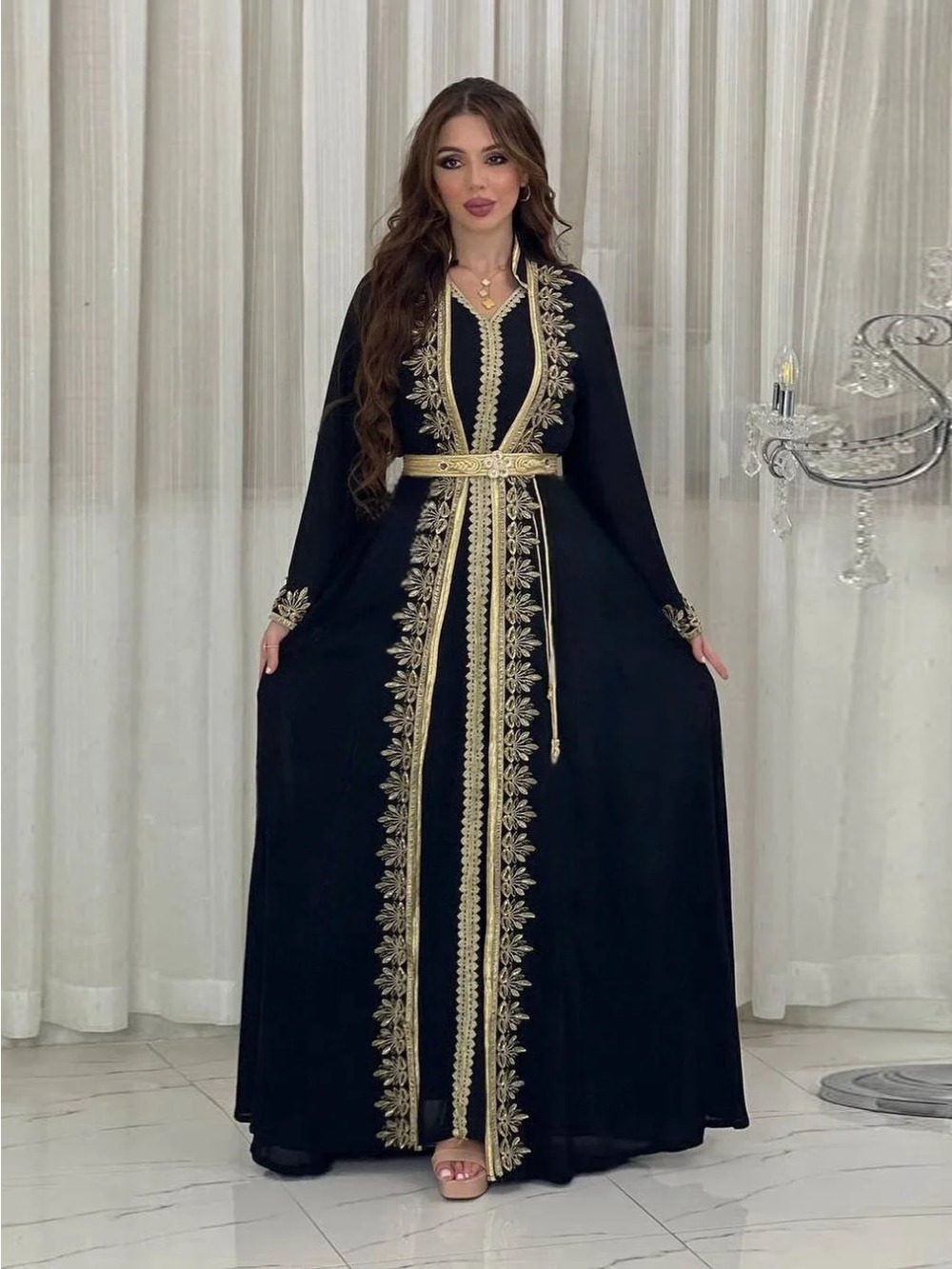 Eid muçulmano feminino vestido - Jalabiya Women Arabic avaliação e preço