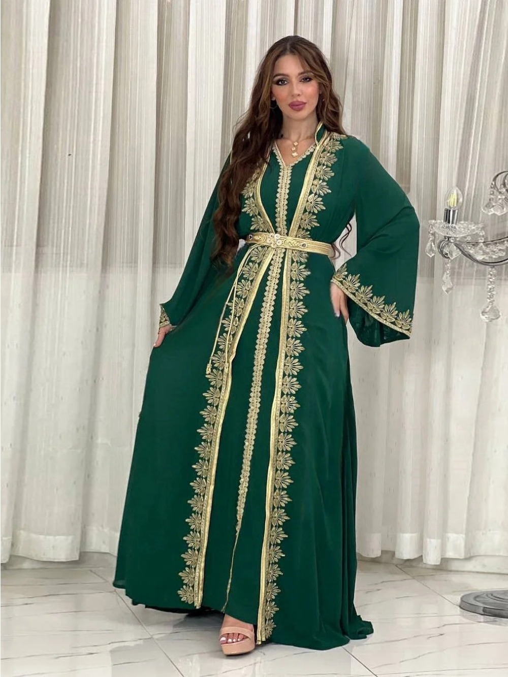 Eid muçulmano feminino vestido - Jalabiya Women Arabic avaliação e preço