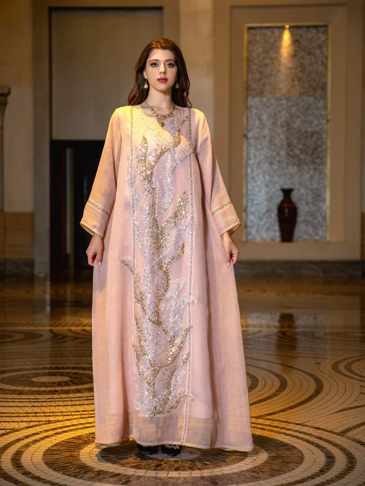 Eid muçulmano vestido de festa - Jalabiya Women Arabic avaliação e preço