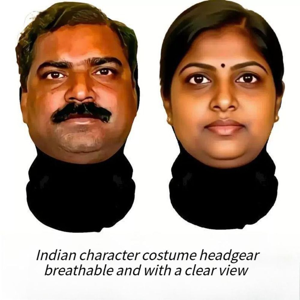 Máscara Engraçada Estilo India - Ethnic Fashion India avaliação e preço