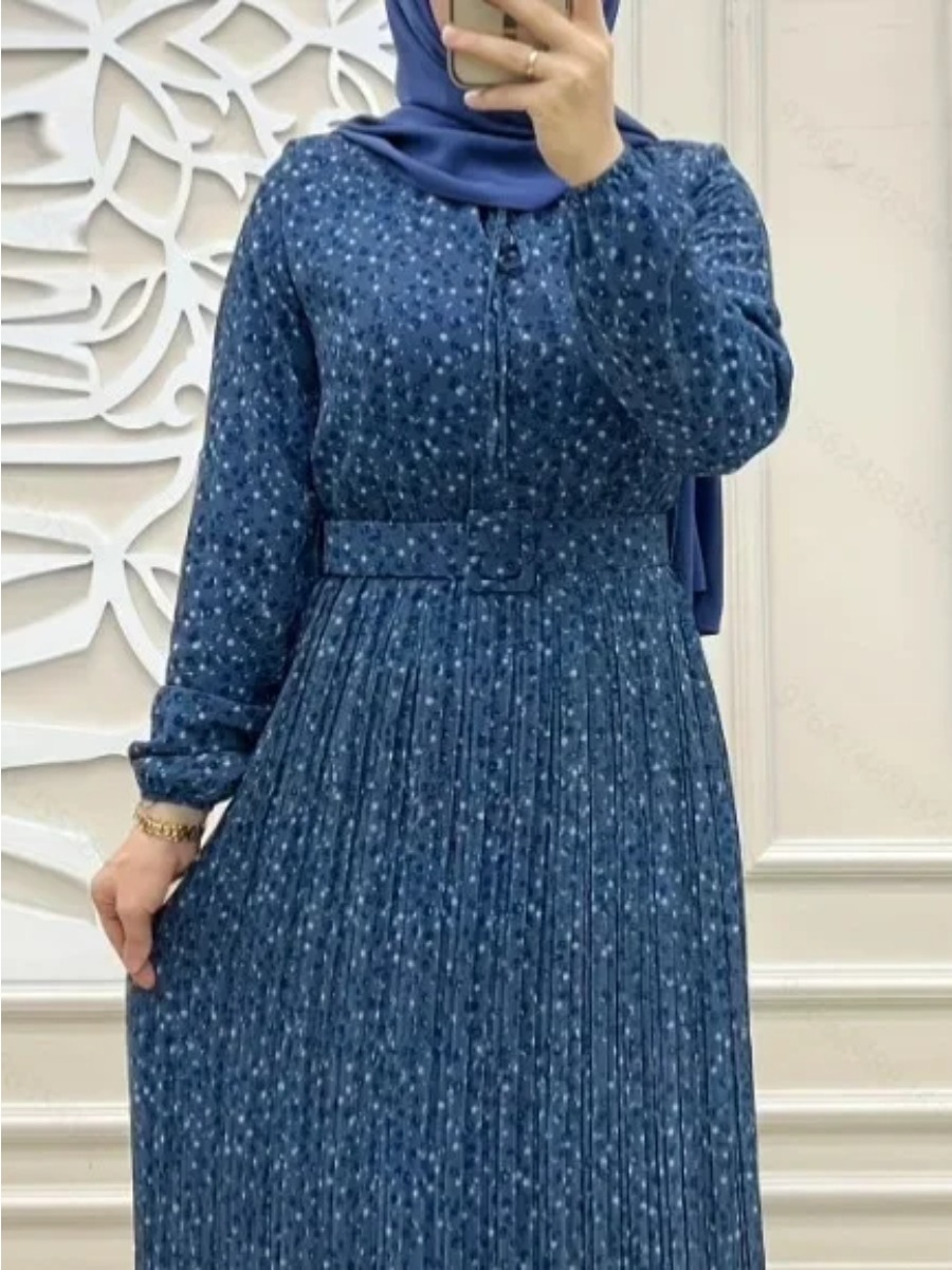Vestido longo estampado muçulm - Jalabiya Women Arabic avaliação e preço