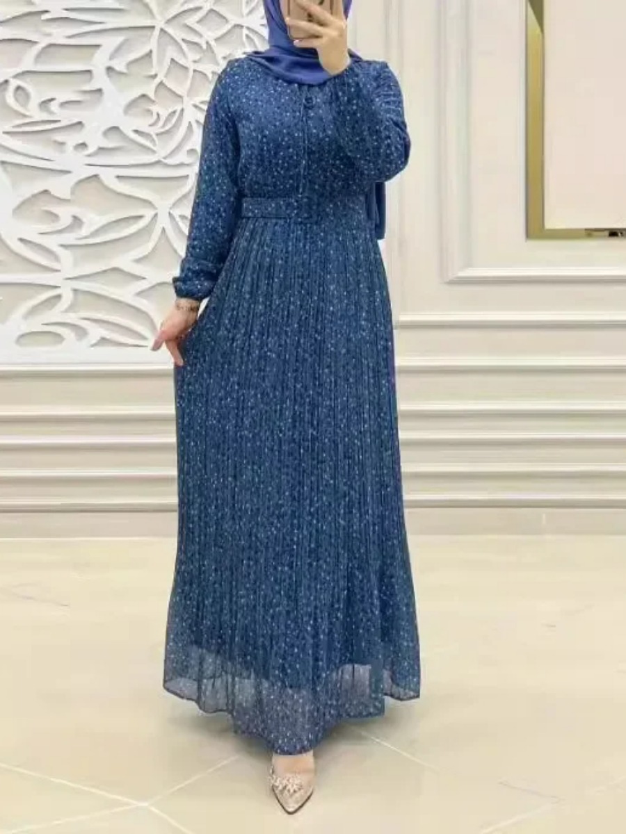 Vestido longo estampado muçulm - Jalabiya Women Arabic avaliação e preço
