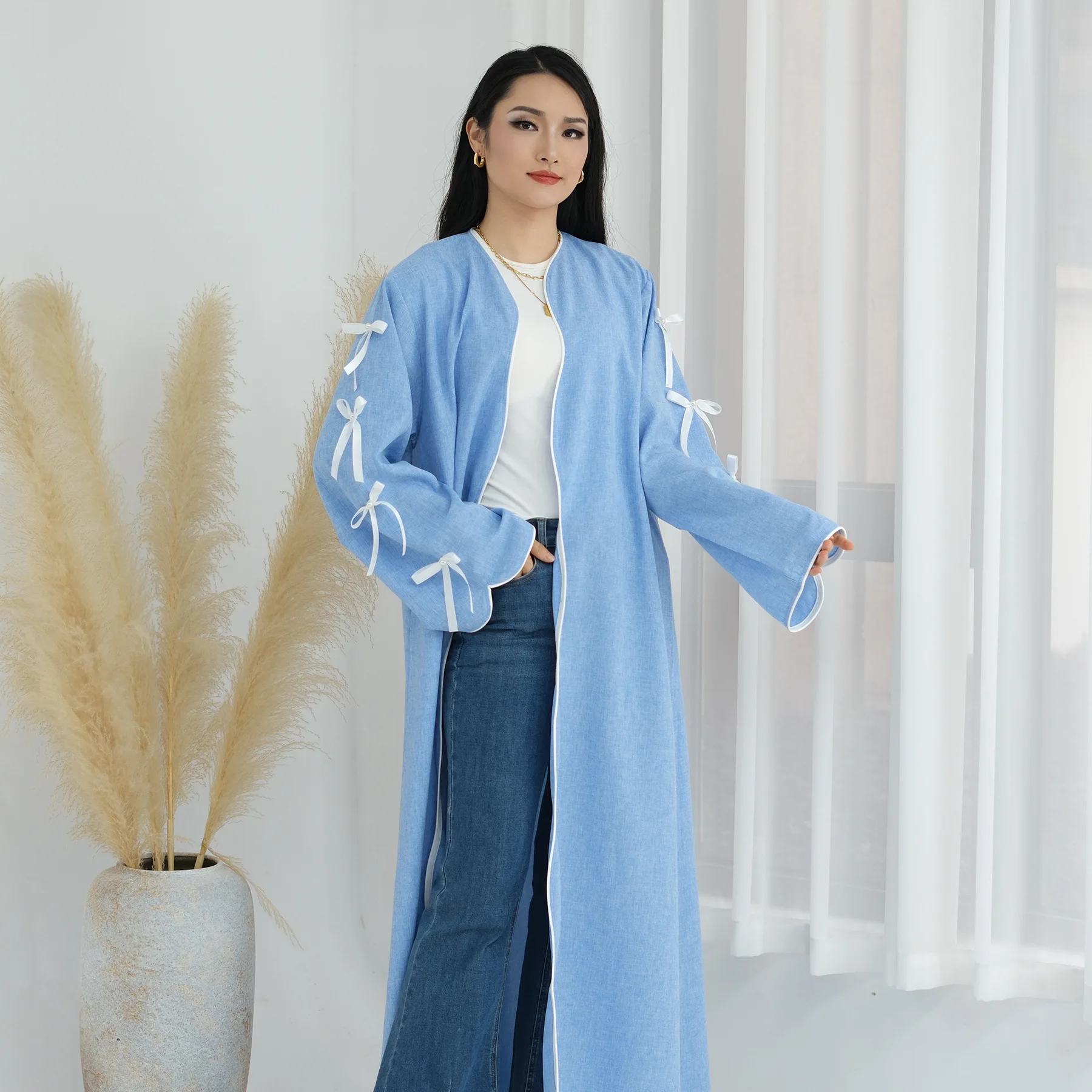 Abaya Aberta para o Ramadã, Ka - Jalabiya Women Arabic avaliação e preço